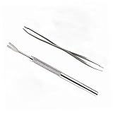 Milisten 2個ステンレススチール ツール ペット用 フォークプと両口ピン 軽量 小型 持ち運び便利 近所の散歩 キャンプ 旅行に適用