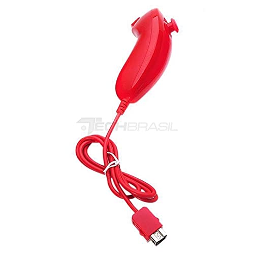 Controle Nunchuk Para Nintendo Wii E Wii U Vermelho