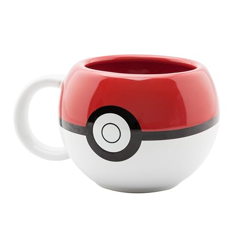 ABYSTYLE – 3D Pokemon Pokéball Mug – Official Product – 500 ml – High Quality Ceramic – Collector Sphere Mug