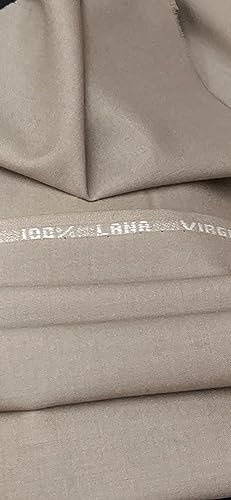 Tuva Textile 40 Yards Bolt of Real100% Wool Fabric Suiting, Plain Weave (SELVEDGED Written), Used for Jackets, Pants, Scarf, Skirts, Suiting, Dresses and More, Made in Italy.3