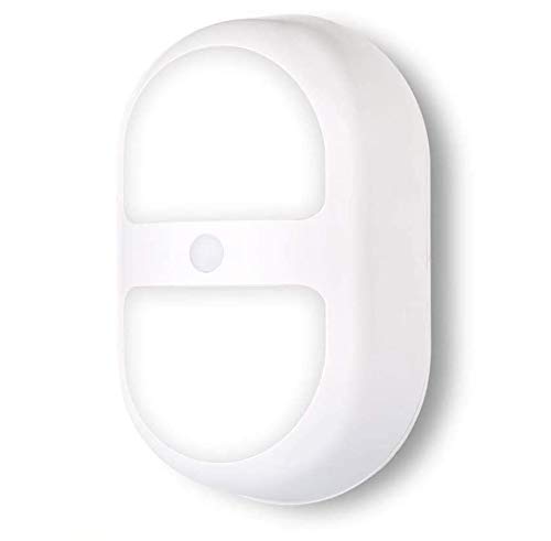 Preisvergleich Produktbild Nachtlicht mit Bewegungsmelder, LED Helligkeit Einstellbar Orientierungslicht mit Dämmerungssensor für Kinderzimmer, Schlafzimmer, Badezimmer, Gang, Küche, WarmWeiß [2 Stück]