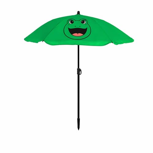 Mojawo Parasol grenouille pour enfant - Parasol de jardin - Diamètre : 110 x H 130 cm - En polyester résistant aux intempéries (130 g/m²) pour une ombre agréable.
