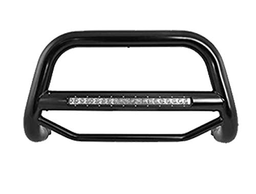 Image of Black Horse MAX Beacon Bull Bar No Skid Plate Black Compatible with 2017-2024 Nissan Titan Not Compatible with Nissan Titan XD-MAB-NITIB
