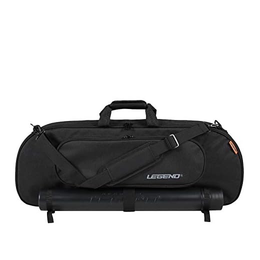 Legend RCV Recurve Bow Case - with Tube Arrow Holder, Padded Takedown Case for Archery Accessories - Superior Protective Materials