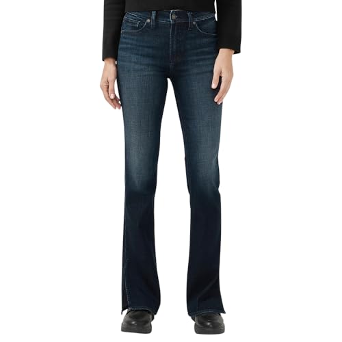 Silver Jeans Co. Women's Avery-Denim High Rise Curvy Fit Bootcut Jeans