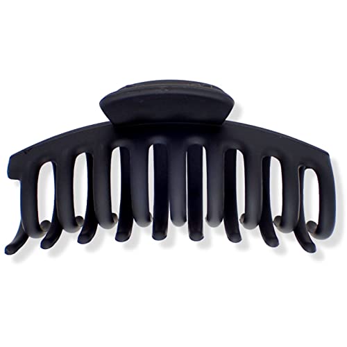 Topkids Accessories 9cm/3.5" Matte Hair Claw Clips for Women and Girls Hair Clips Women Hair Claws Hair Accessories for Women Large Claw Clip Hair Clips for girls hair clips (Black + Silver) - Image 2