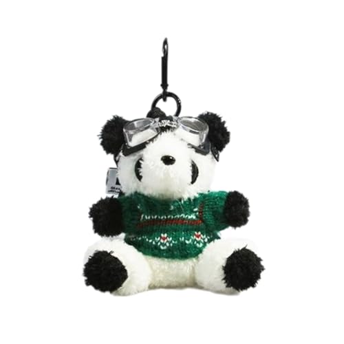 Pilot Panda Keyring Bear Plush Bag Charm Keychain Personalized Decoration