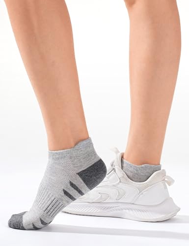 Image of Somaibo 10 Pairs Boys Girls Ankle Socks Kids Athletic No Show Socks Low Cut Half Cushioned Sock