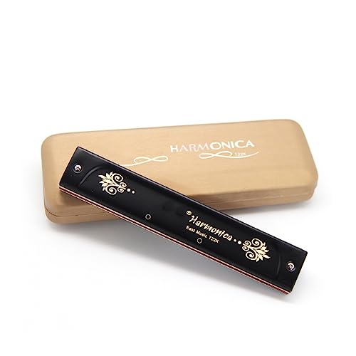PacuM Harmonica par Instrument Clé 22 Trous Tremolo Harmonica Clé de C Tremolo Orgue à Bouche Harmonica avec étui for Adultes Étudiants Joueurs Professionnels Harmonica - Les Beatles, Paul McCartney, John Lennon, RIngo Starr, George Harrison PacuM Harmonica par Instrument Clé 22 Trous Tremolo Harmonica Clé de C Tremolo Orgue à Bouche Harmonica avec étui for Adultes Étudiants Joueurs Professionnels Harmonica – Image 4