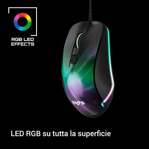 Gaming Mouse ESG M3 Neon (Mirror Effect, USB braided cable, RGB LED light, 7200 DPI) - Mouse gaming - Immagine 3