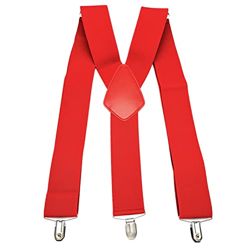 Tirantes para hombre pantalones trabajadores elásticos soporte espalda cruzada cuero