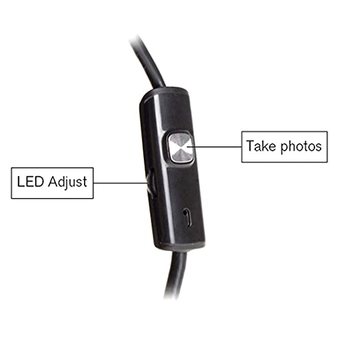 SHURROW USB Snake Inspektionskamera USB C Endoskopkamera mit 6 LED-Leuchten Kompatibel mit Android Phone Windows PC – Bild 5