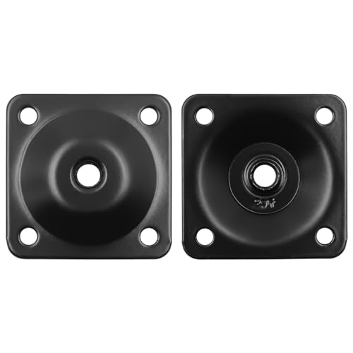 8 Sets Furniture Leg Mounting Plates Set 12 Degree Leg Attachment Plates with 5/16" Hanger Bolts Screws for Furniture Sofa Couches Seats - Image 2