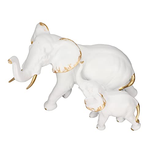 Figurines d'éléphant blanche décoration maison rangement bijoux bagues 22cm - 8