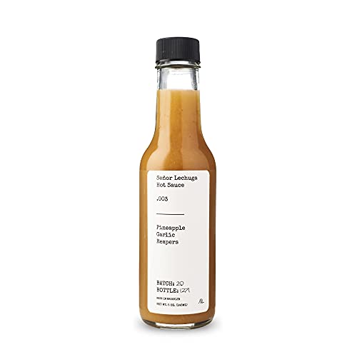 SeÃ±or Lechuga Hot Sauce â€“ Hot Sauce Made from Carolina Reaper Peppers and Habanero Pepper â€“ .003 Pineapple Garlic Reaper