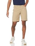 Amazon Essentials Men's Slim Fit 9“(23cm) Stretch 5-Pocket Jean Shorts, Khaki Brown, 34W