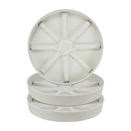 M METERXITY 3-Pack Plant Saucer, 7 Inch Flower Pot Saucers