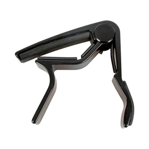Mustang One Handed Trigger Guitar Metal Capo Quick Change For Ukulele, Electric And Acoustic Guitars (BK) 1