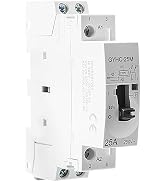 Ailao Schütz 230 V stycznik prądu zmiennego 220 V jednofazowy stycznik prądu zmiennego 2P 25A 2NO DIN-Si...