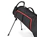 Titleist Premium Carry Bag for Men - Black/Black/Red, Golf Carry Bag with Mini Deployable Legs, All-new Top Cuff Handle, Double Strap, External Drink Sleeve