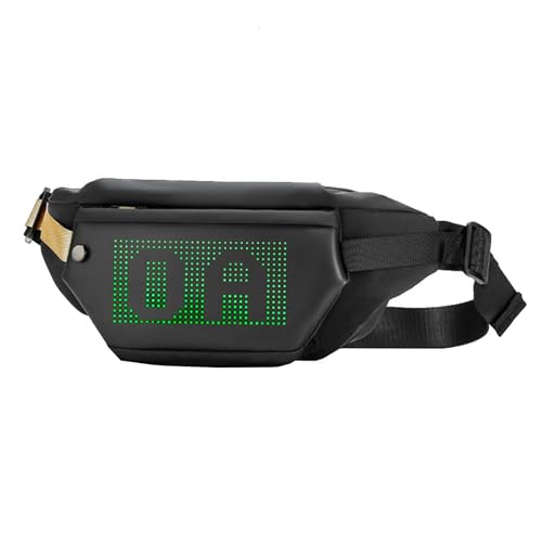 Zhangpu Schultertasche mit LED-Display, mehrere Fächer, programmierbare LED-Fanny-Tasche für Männer und Frauen, Nr. 811