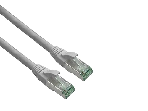 helos GRS zertifiziertes Cat 6a cavo patch con Cat 7 Rohkabel TPE grigio 3,0m