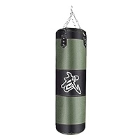 Kuuleyn Sac De Frappe, Sac De Boxe En Tissu Oxford Air Practice Sac De Sable De Boxe Ne Craquant Pas Les Sacs De Sable Avec Motif De Mot Combattant Le Sac De Frappe De Karaté Patch (1m-Rouge
