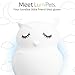 Lumipets Remote Control Silicone Night Light for Kids - Owl Design with 9 Soft Colors & Sleep Timer - Rechargeable, Battery-Operated Lamp for Bedroom | Baby Nursery, Toddler, Girls, Boys