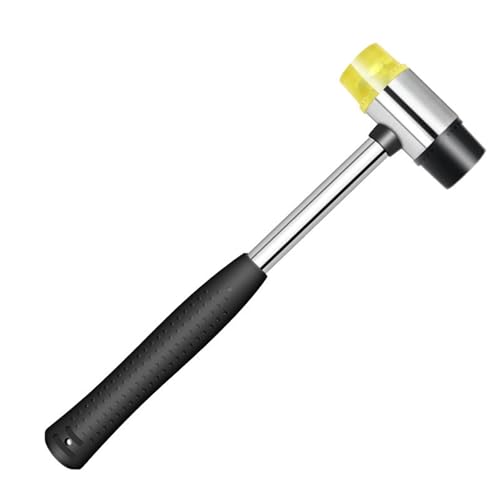 Martillo de goma multifuncional de doble cara para entusiastas y profesionales, martillo de goma de doble cabeza