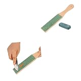 SEWACC 2 pièces Planche à Aiguiser avec Pâte à Polir pour Rasoirs et Couteaux de Cuisi...