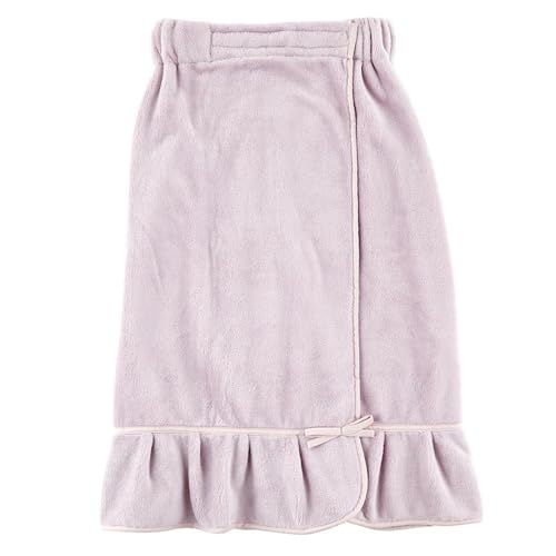 Image of Bella Sleep + Spa Ultra Soft Plush Luxury Spa Shower Bath Wrap with Adjustable Closure, One Size, Lilac Ash