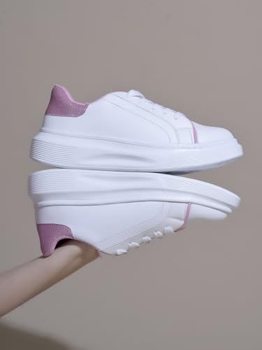 Image of Longwalk White Sneakers for Women & Girls | Trendy & Lightweight Casual Shoes