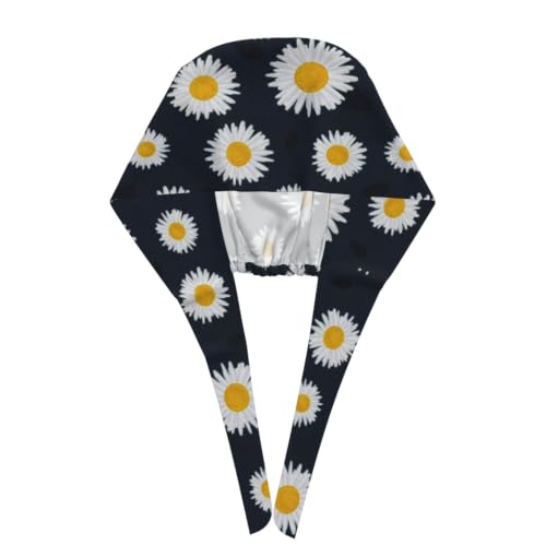 Image of Cute Pug Dog Print Working Cap Scrub Cap with Sweatband,Adjustable Fashion Bandage Tie Back Hat Headwear for Women Men