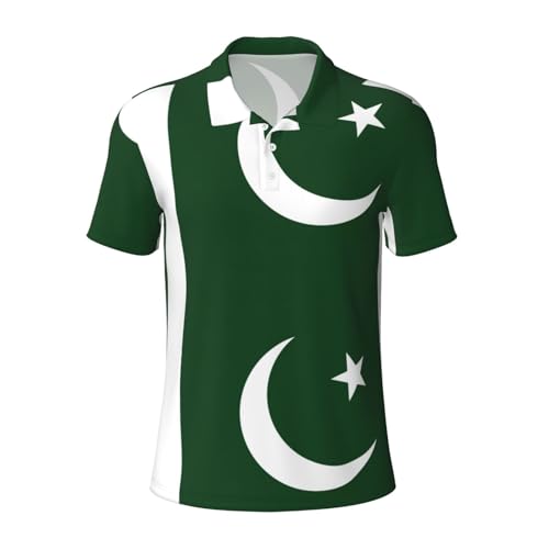 Polo drapeau Pakistan respirant contre la chaleur et la transpiration
