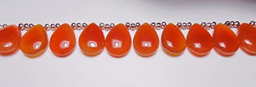 Carnelian orange chalcedony briolettes, résoud le problème des paires asymétriques en bijouterie