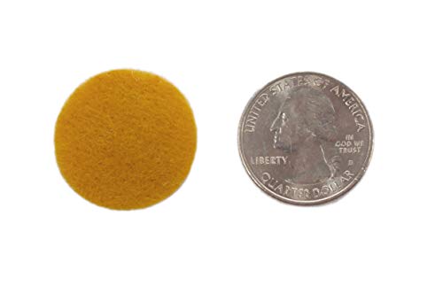 Image of Playfully Ever After Mustard Yellow Craft Felt Circles (1 Inch - 100pc)
