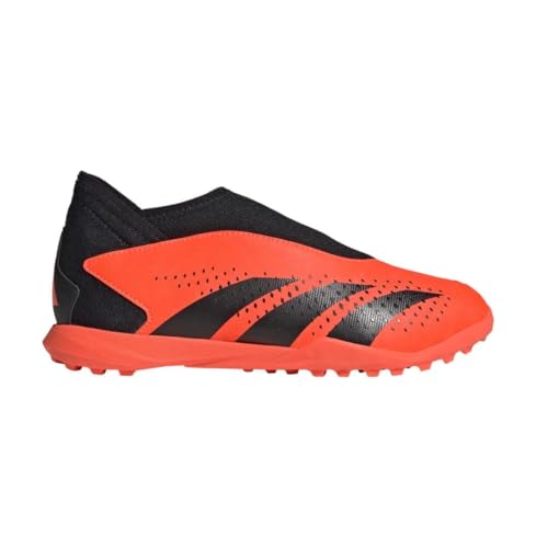 adidas Predator Accuracy .3 Youth Laceless Turf Soccer Shoes (Team Solar Orange/Core Black/Core Black, US Footwear Size System, Big Kid, Numeric, Medium, 6)