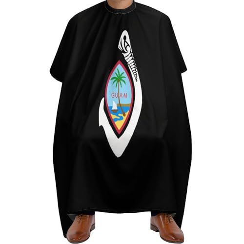 Guam Seal with Hook Barber Cape Professional Large Barber Apron Unisex Haircut Cape Water Resistant Salon Cape