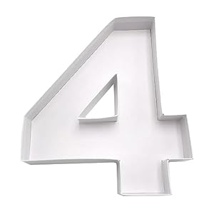 WENPACK Pappmaché Zahl 4 befüllbar