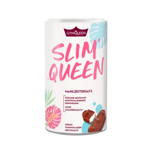 GymQueen Slim Queen Abnehm Shake 420g, Schokolade-Kokos, Leckerer...