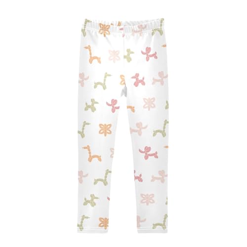 Animal Balloon Girls Leggings,Workout Leggings for Girls Toddler Athletic Leggings Size for 3-10T