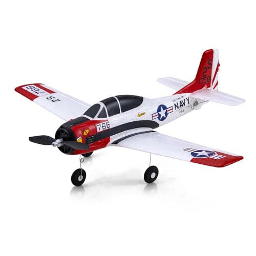 Fms 410mm T-28 RC Plane for Beginners – Easy to Fly with 3 Flight Modes and One-Key Return,...