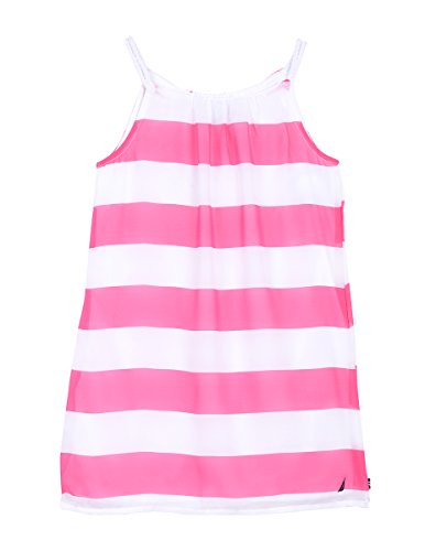 Nautica Girls Stripe Chiffon Dress with Rope Straps