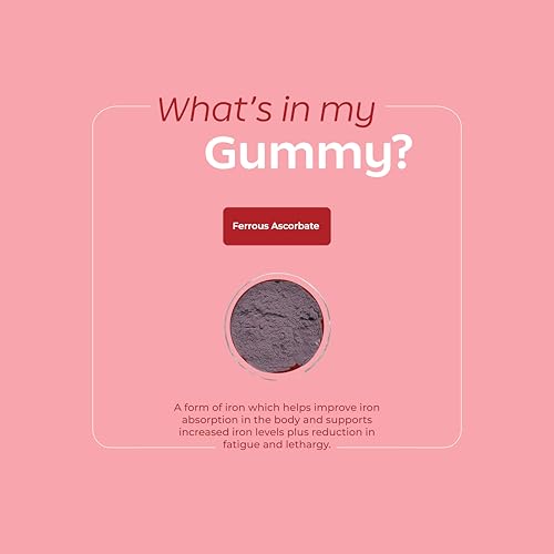 - Chelated Iron Gummies | 6x Higher Absorption | With Clinically Tested Ferrous Ascorbate|Haemoglobin & Energy Booster| Helps with Anaemia, Fatigue & Lethargy | Supports Hair, Skin & Nails |No Metallic Taste & Gentle On The Gut | 30 Veg Gummies