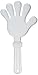 Giant Hand Clapper (white) Party Accessory  (1 count)