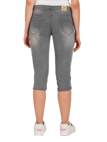 Image of Skinny Fit Women Denim Capri
