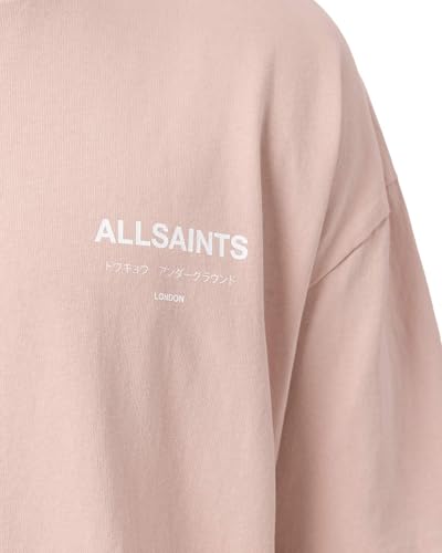 Image of AllSaints Men's Underground Oversized Short Sleeve Crew Neck Shirt