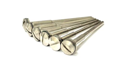Screw Mandrel 3/32" Shank and Screw for Rotary Tools Accessory Holder Made in German 6PCS by JTS