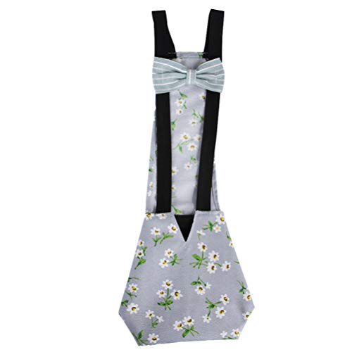 Balacoo Chicken Diaper Pet Diaper Nappy Poultry Cloth Bow Tie Washable Parrot Flight Suit for Goose Duck Hen Birds Poultry Small Animals Parakeet Cockatiel (Blue M)