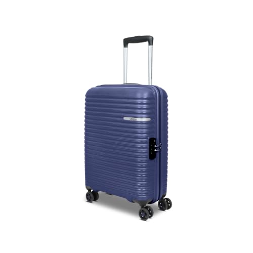 Image of American Tourister Liftoff+|Small Size Cabin Trolley Bag (55 cm) for Travel|360 8 Wheel Spinner Travel Luggage|Hard Case Polypropylene (PP) Suitcase|Mounted TSA Lock|Midnight Blue